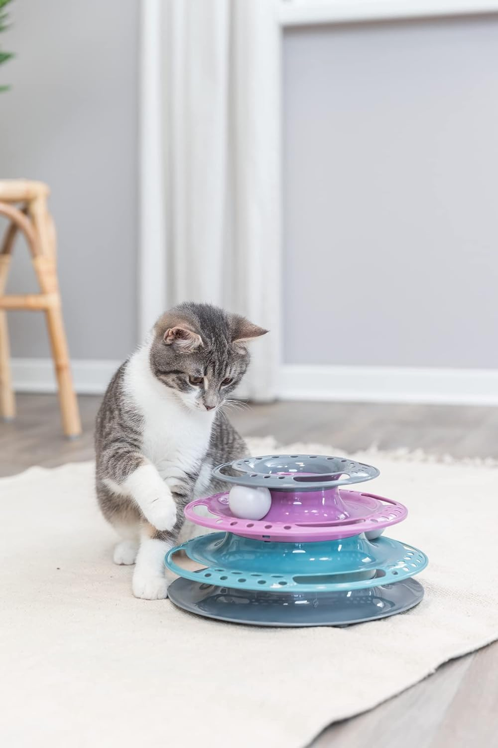 Trixie Catch the Balls Circle Tower Toy for Cat