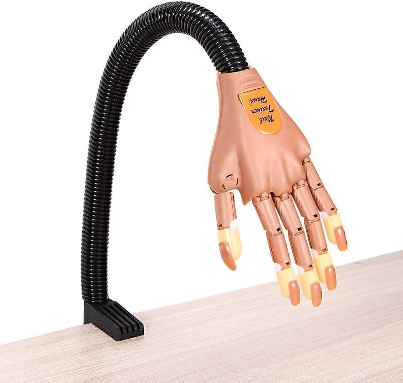 Practice Training Hand Brown Trainer Finger Replace 100 Gel Tips