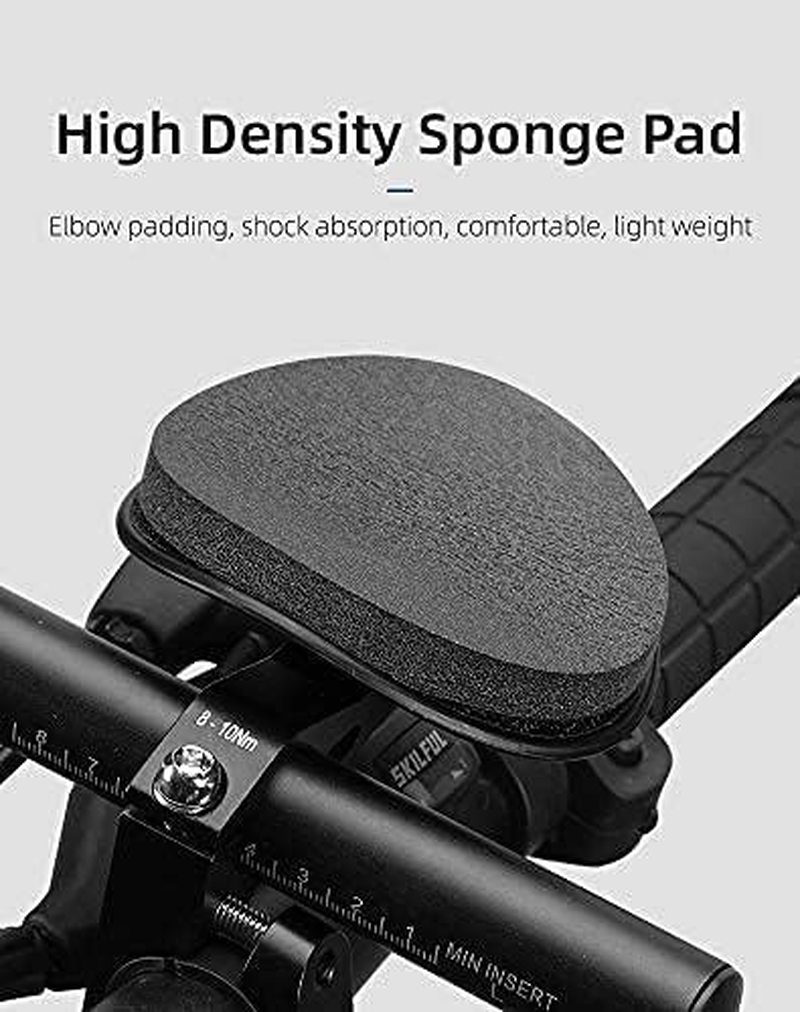 Bicycle Rest Handlebar, Split Type, Adjustable, High-Density EVA Cushion,Aero Bars Armrest Handlebars,For Mountain Bike or Road Bike（N2） image number 4
