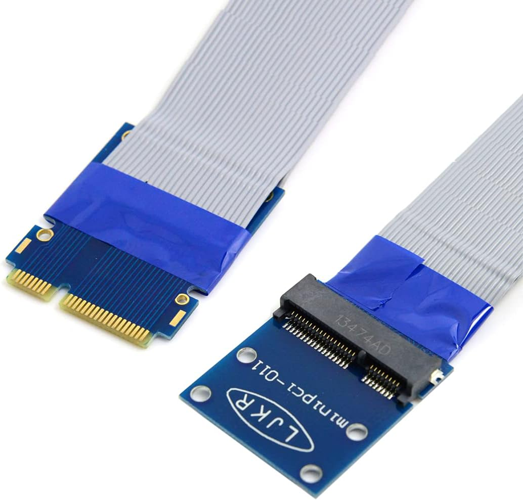 Chenyang Flexible Mini PCI Express Pci-E Mini Card Extender 52Pin Male to Female Extension FFC Cable for SSD LAN Card image number 2