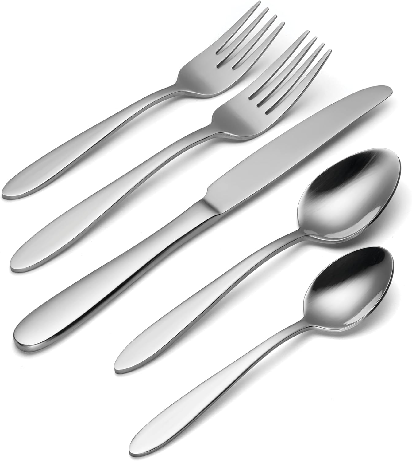 Oneida Mooncrest 65-Piece Flatware Set, Service for 12 Silver image number 3