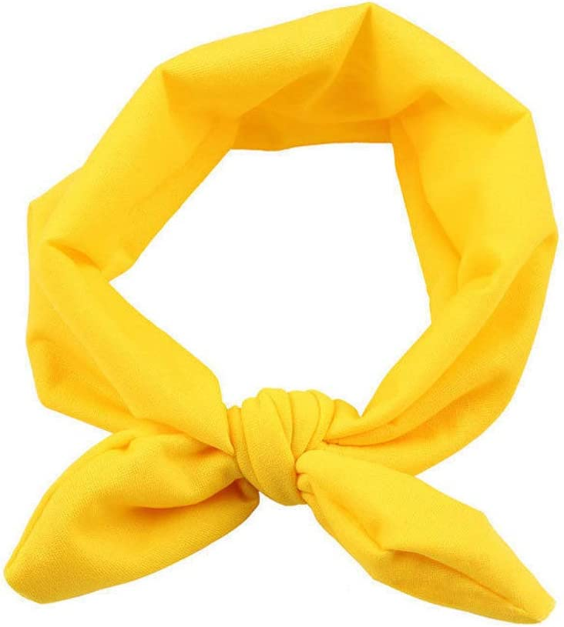 Yuyeran 4PCS Women Elastic Bow Hairband Adult Turban Knotted Bunny Ears Headband Headdress Hair Accessories Headwrap image number 1