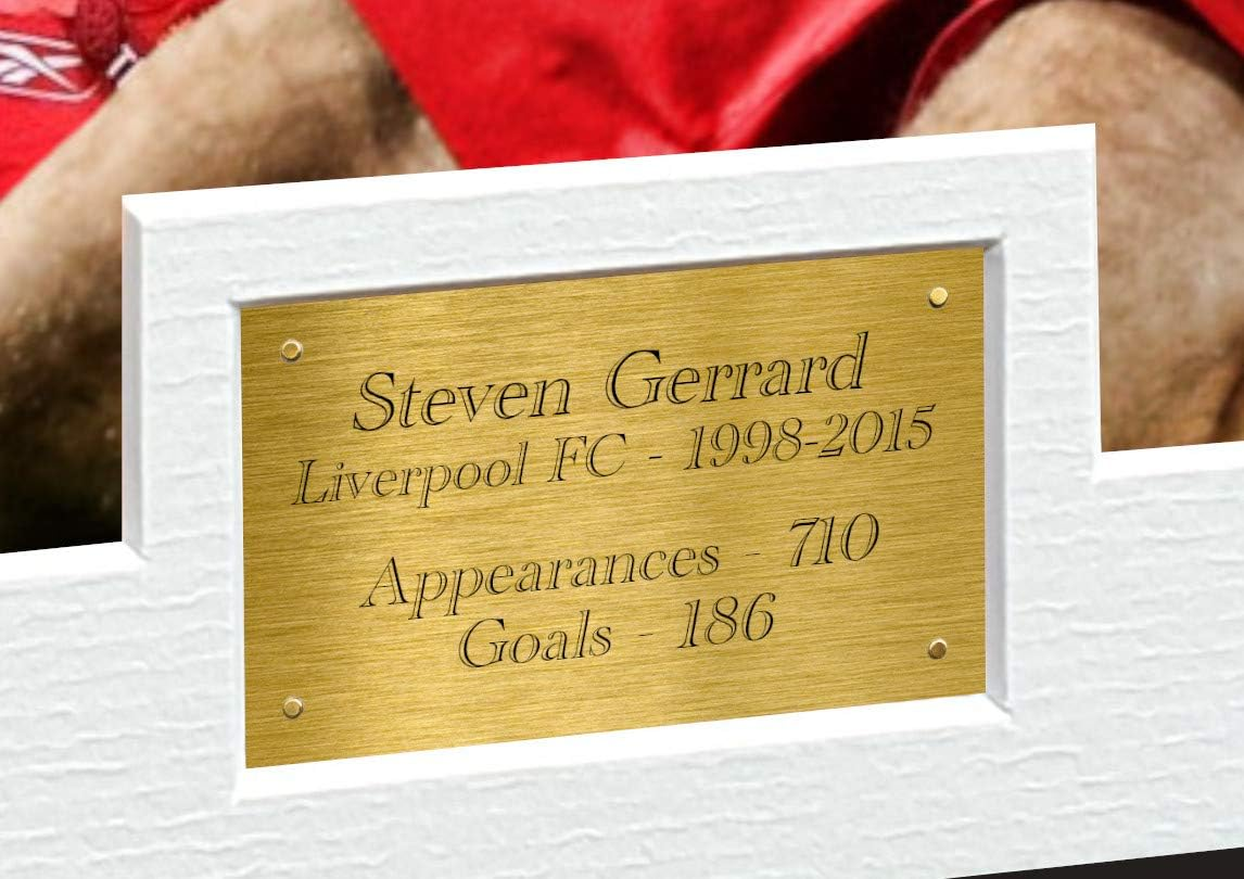 Steven Gerrard 12X8 A4 Signed "THE GERRARD YEARS" Liverpool FC Autographed Photo Photograph Picture Frame Soccer