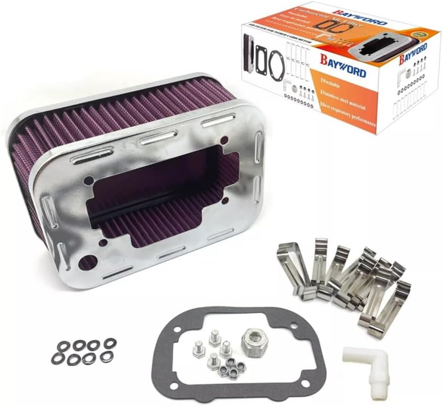 Air Filter Assembly for We-*Ber 32/36 DGV DGAV DGEV Carburetor 99217.331 Washable