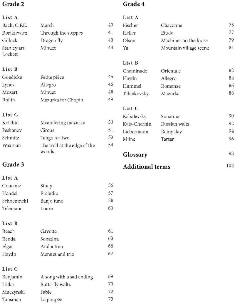 AMEB Piano Preliminary to Grade 4 Series 18 Handbook image number 2