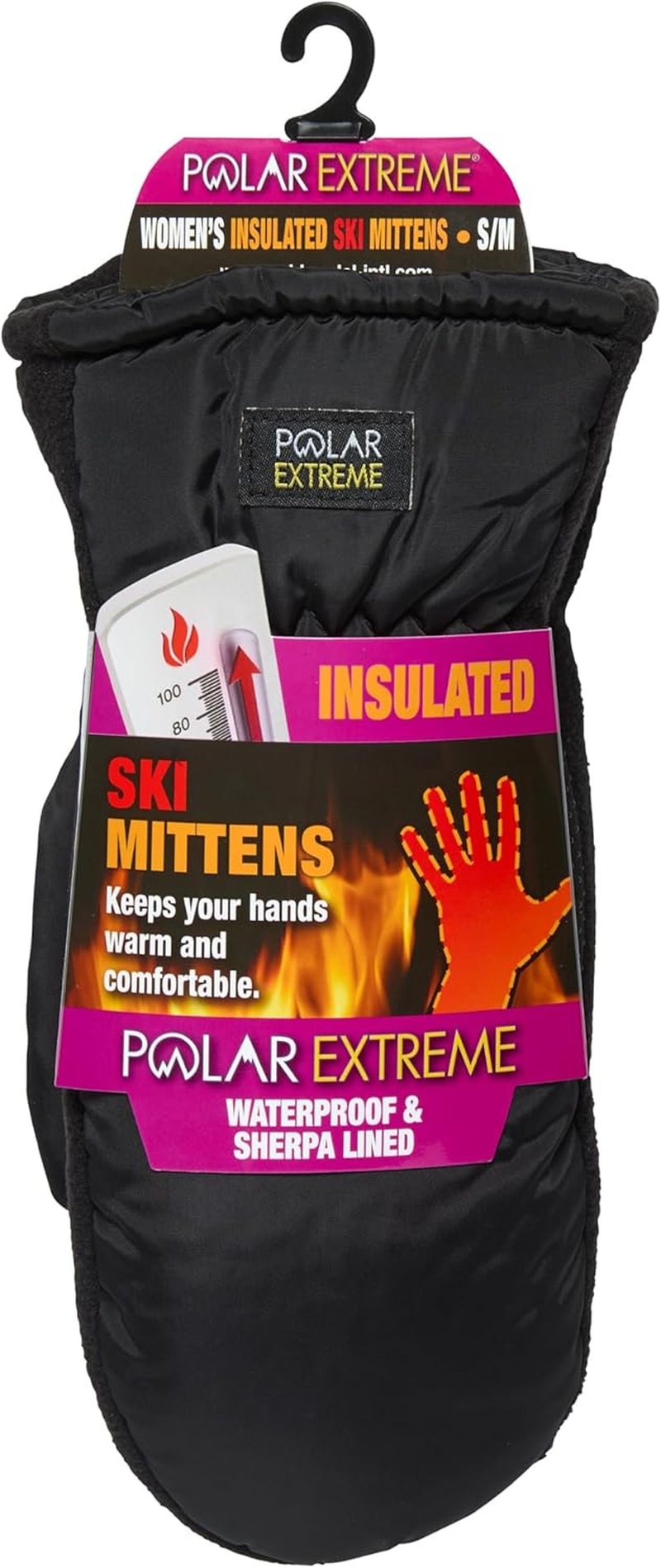 Polar Extreme HEAT WOMENS WATERPROOF SHERPA LINED SKI GLOVE - All Sizes and Colors