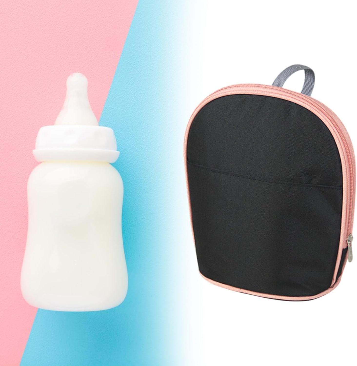 Breast Milk Cooler Travel Bag,Breastmilk Storage Bag,Multipurpose,Bottle Storage Bag,Stylish for Nursing Mom for Home Daycare, Black image number 5