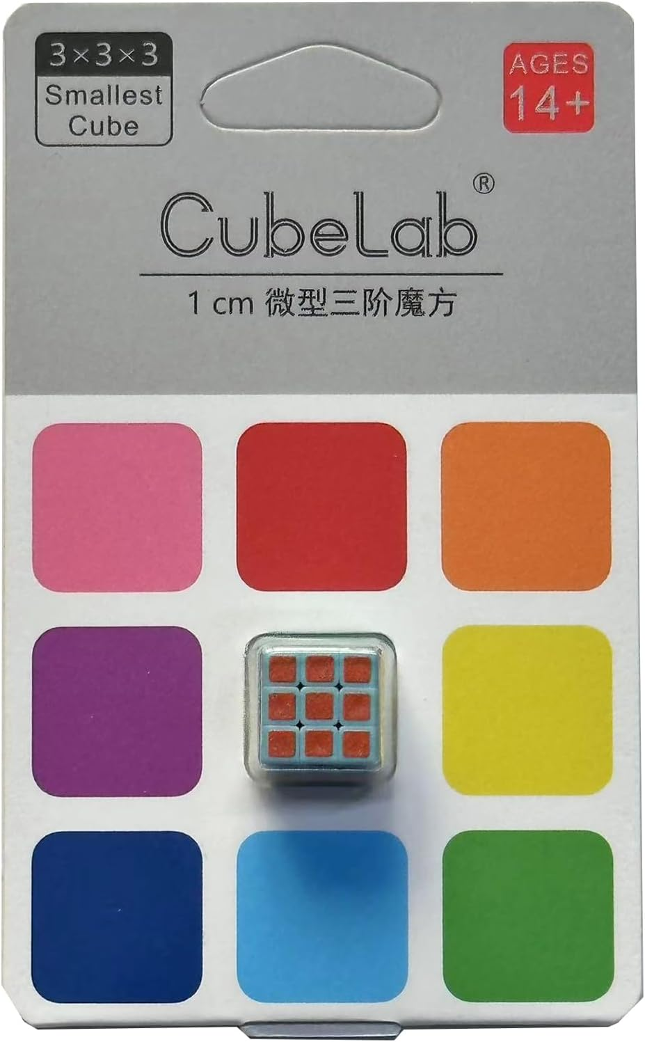 Mini Cube 3X3 - Cube Lab 1X1X1Cm Smallest Cube, Smooth Magic Cube Puzzle for Kids and Adult (Blue) image number 3