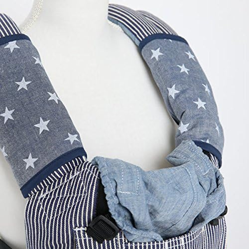 Esmeralda Sacking Pad Baby Carrier Drool Pad Denim Star Navy image number 2