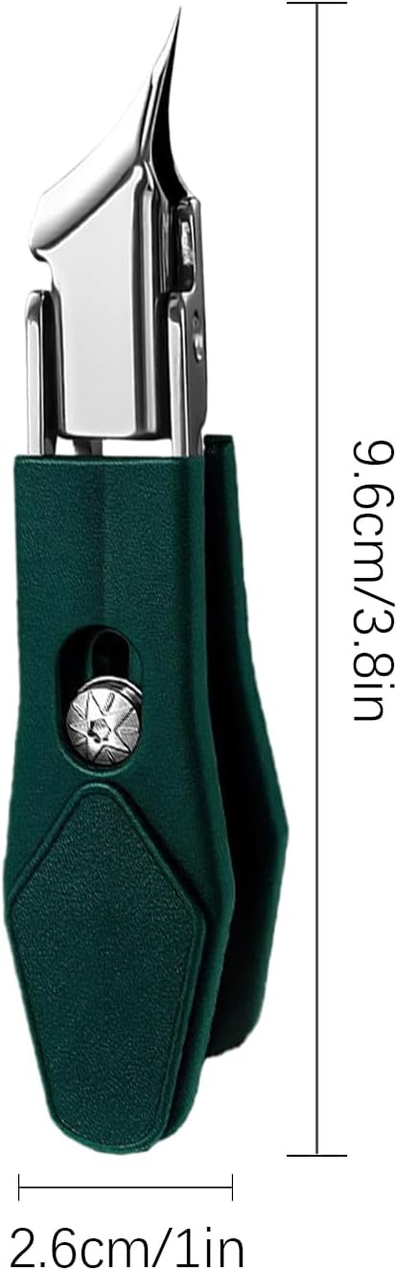 Apujent Slant Edge Nail Clippers,Thick Toenail Cutter - Precision Nail Clippers with Anti-Slip Grip for Salon Manicure Pedicure Home Travel Tool Women Seniors Kids image number 3