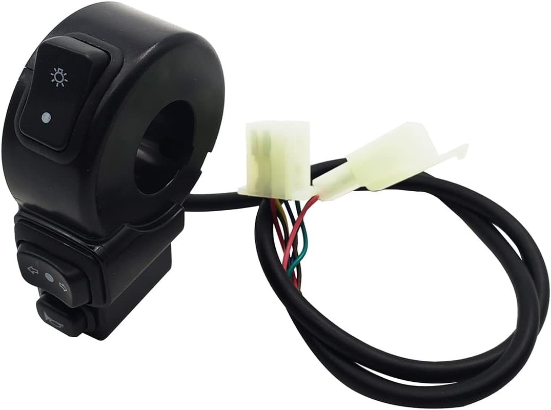 Brake Fog Light Switch for 22Mm Dia Handlebars Motorbike 3 In1 Motorcycle Switch Electric Bike Scooter ATV Quad Light Turn Signal Horn On/Off Button image number 6