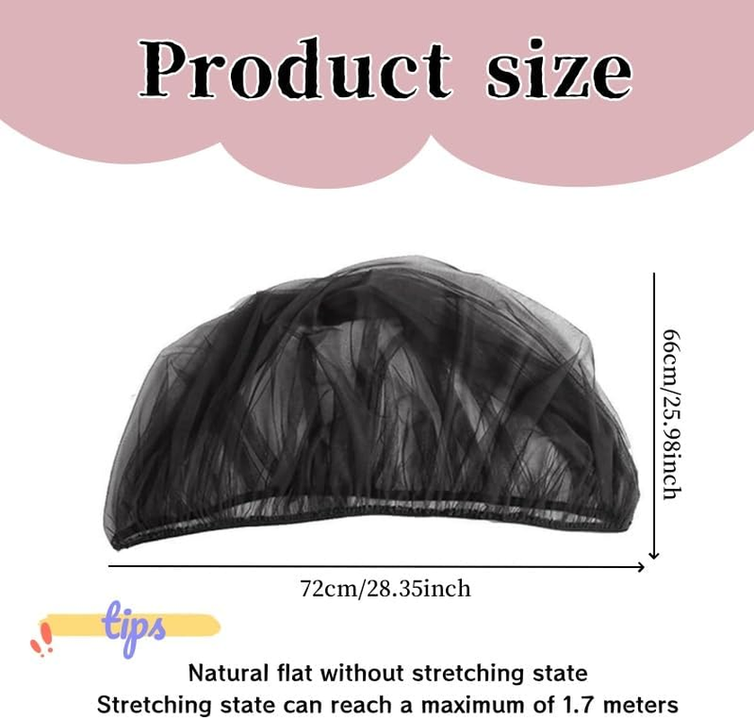 2Pcs Mosquito Net for Stroller,Universal Baby Bug Net for Strollers,Breathable Pram Net Cover with Elastic Edge for Strollers, Bassinets, Cradles, Playards and Portable Mini Crib image number 3