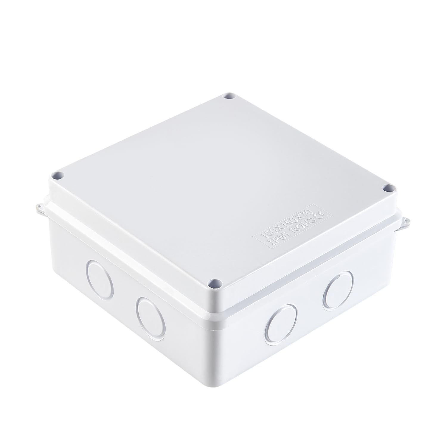Guangstar Waterproof/Bugproof IP65 Universal Reserved Holes Electrical Junction Box, ABS Plastic Indoor/Outdoor Electrical Project Enclosure, White, 1 Pack(400X350X120Mm) image number 4