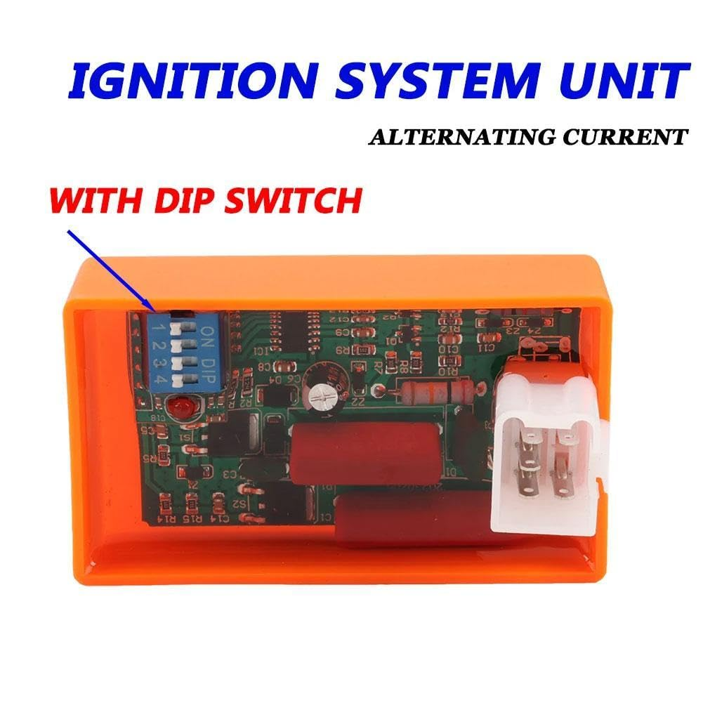 5 Pin Adjustable AC CDI Motorcycle Ignition Box for WAVE100 Racing YX140 YX160 C100 AT110 with DIP Switch, Dual Plug Cdi Fits Many 5 Stroke Models of Atvs, Dirt Bikes, Go Karts, Scooters, and Mopeds image number 1
