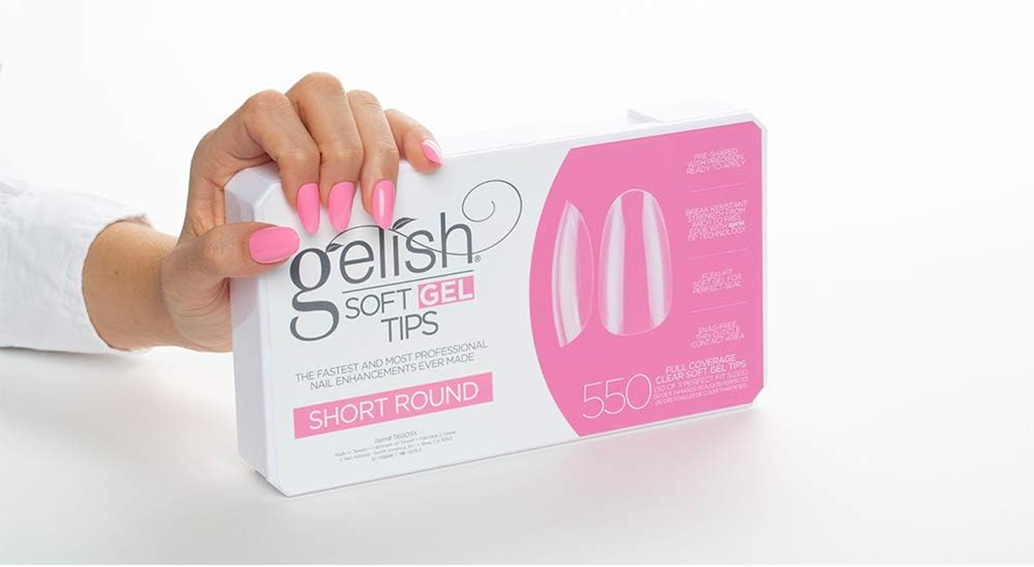 Gelish Short round Soft Gel Nail Tips (Box of 550) image number 4