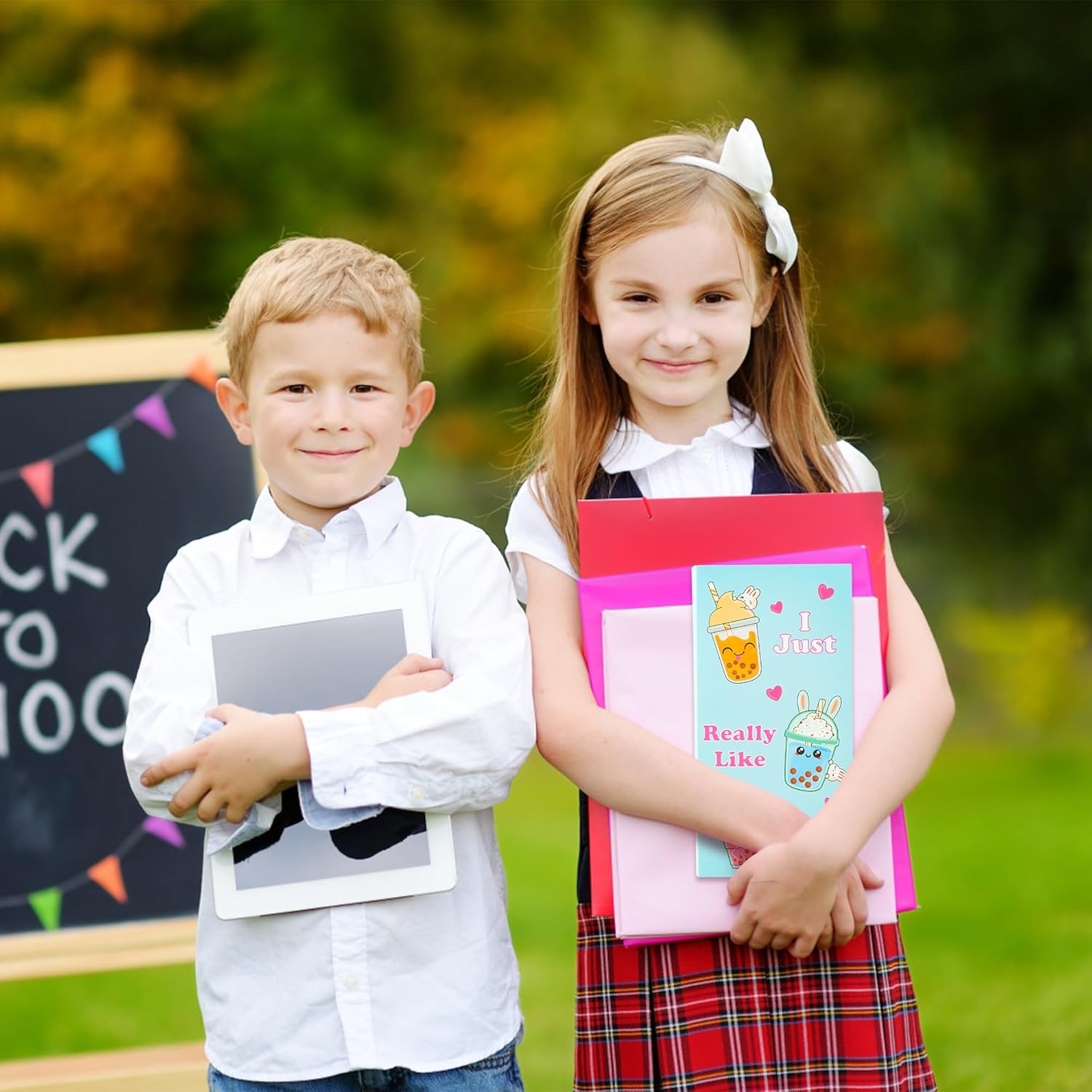 Xqumoi I Just Really like Boba Sticky Notes Set, 550 Sheets, Cute Bubble Tea Self-Stick Notes Pads Milk Tea Theme Divider Tabs Bundle Writing Memo Pads Back to School Office Supplies Small Gift