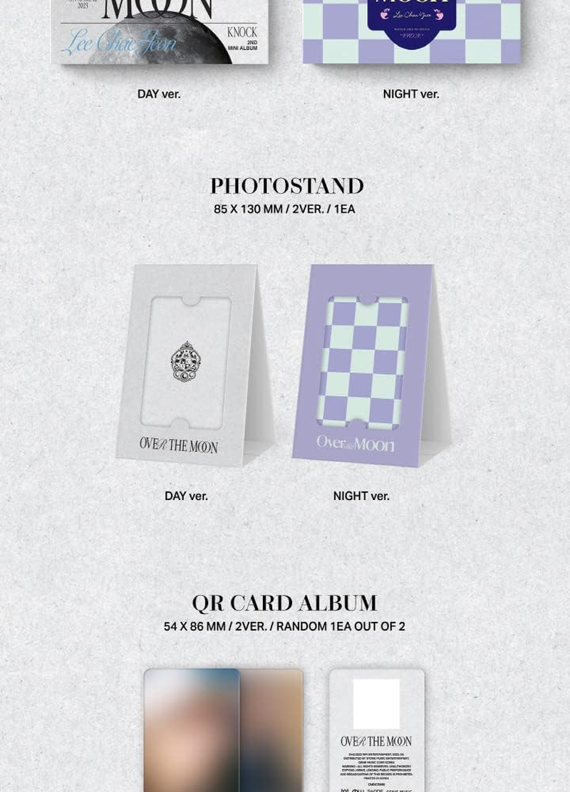 Lee Chaeyeon over the Moon 2Nd Mini Album POCA Version Random Cover Package+1Ea Photostand+1P QR Card Album+2P Photocard+2Ea Sticker+Tracking Sealed CHAE YEON image number 5
