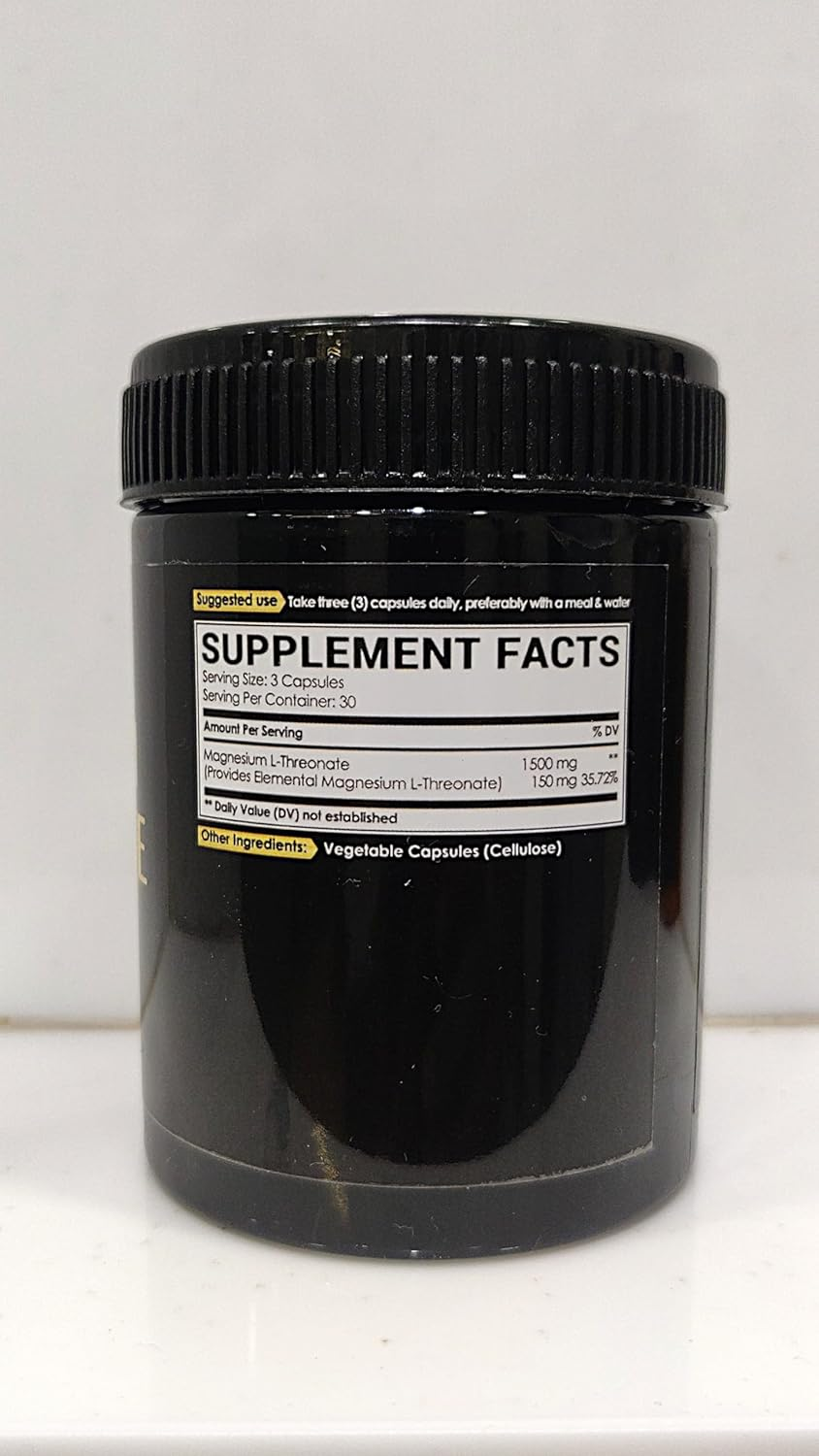 Magnesium L-Threonate 1500Mg per Serving - Provides Elemental Magnesium L-Threonate - 90 Capsules image number 5