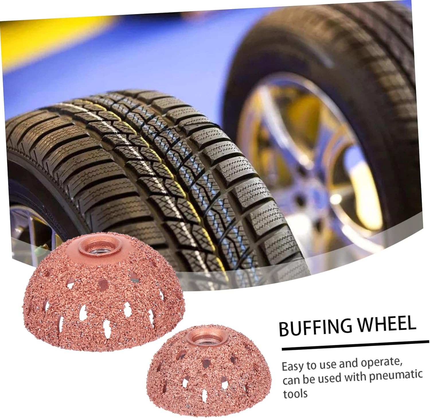 TOYZFRIENDY 2Sets Wheels Brush for Tire Buffing Wheel Grinding Head Car Polish Accessory image number 5