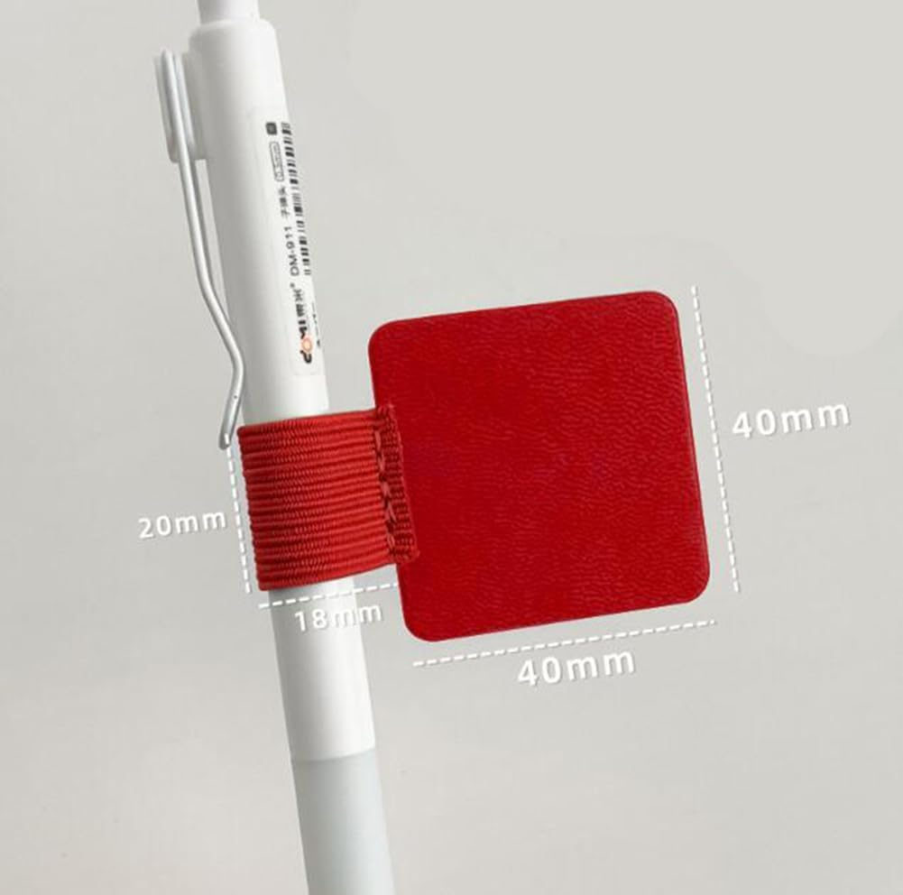 10PCS Self Adhesive Pen Loop Holder, Betterjonny Colourful Leather with Durable Elastic Loop | Anti-Loss & Portable for Notebooks, Journaling Supplies, Planners & Calendars image number 5