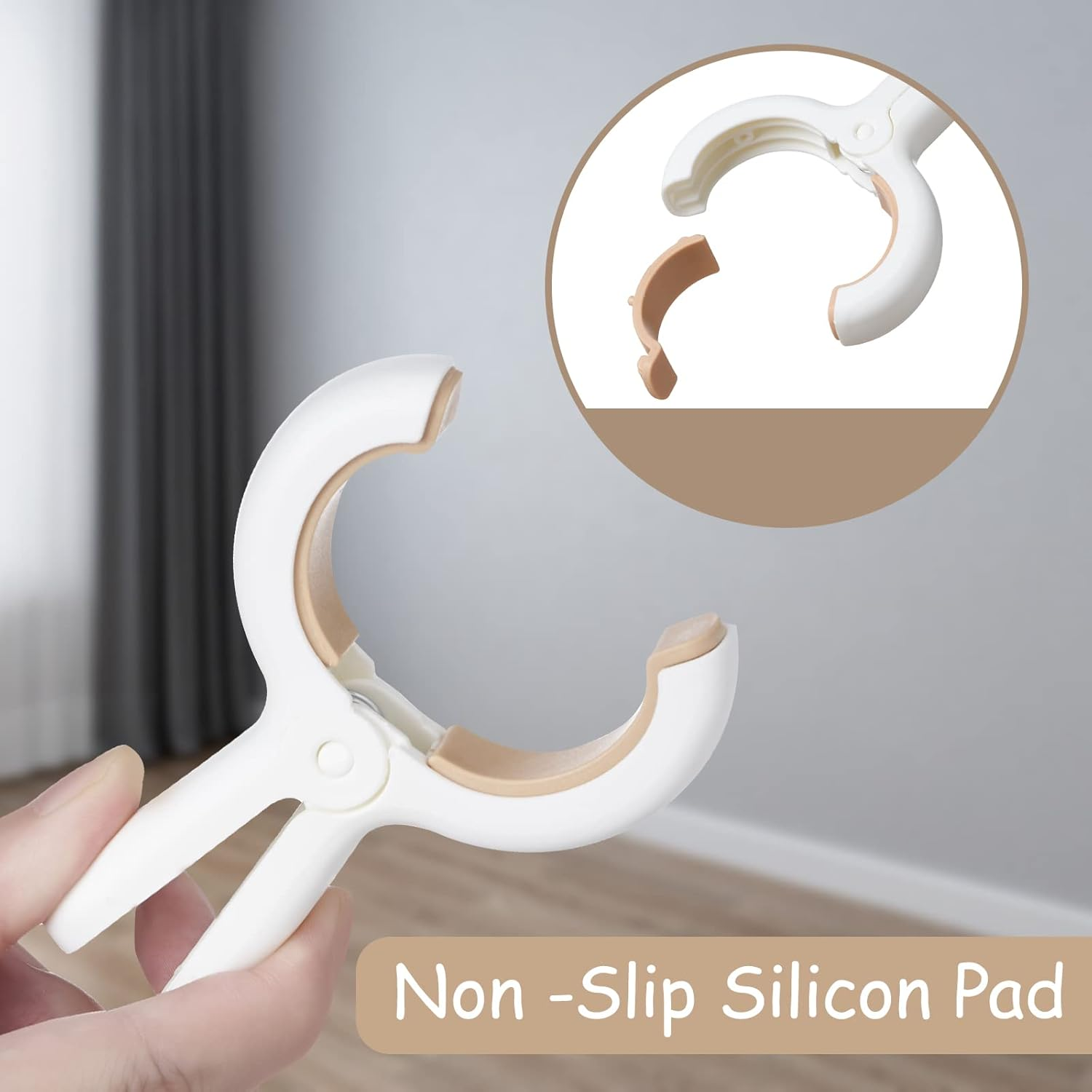 12 Pack Plastic Clothes Pins with Strong Anti-Rust Springs,Heavy Duty Beach Towel Clips,Laundry Clothespins to Keep Your Towel, Clothes, Blankets to Dry on Clothesline and Hanging Rack image number 4