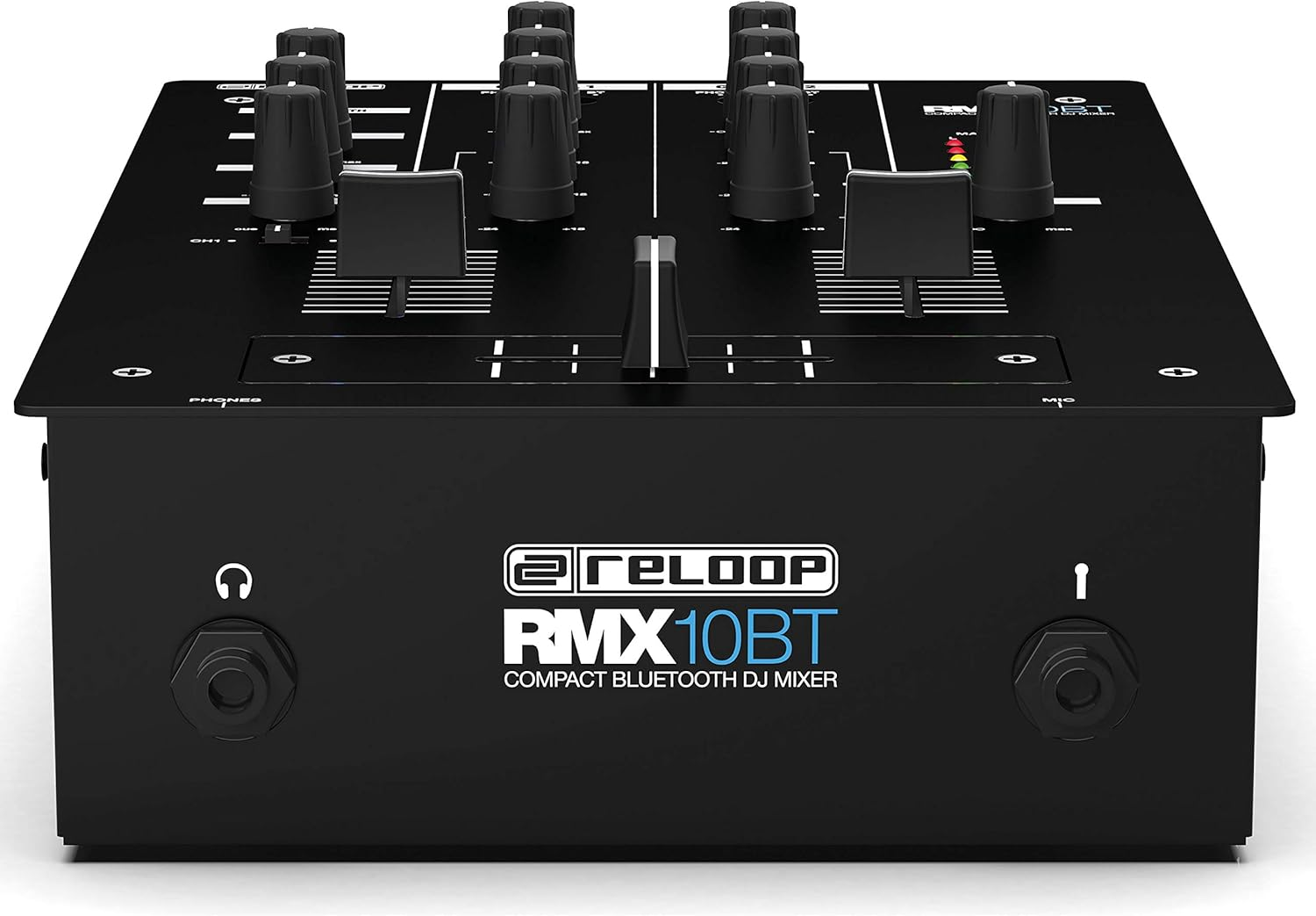 Reloop RMX-10BT 2-Channel DJ Mixer with 3-Band EQ and Bluetooth Input for Wireless Music Streaming from Your Smartphone/Tablet Directly to Your Mixer image number 4