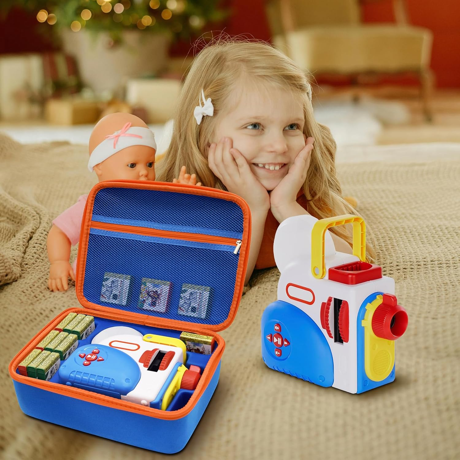 Case for Little Tikes Story Dream Machine &ndash; Storage Box for Books Starter Set, Storybooks & Character Figures, Kids Travel Organizer (Box Only) image number 3