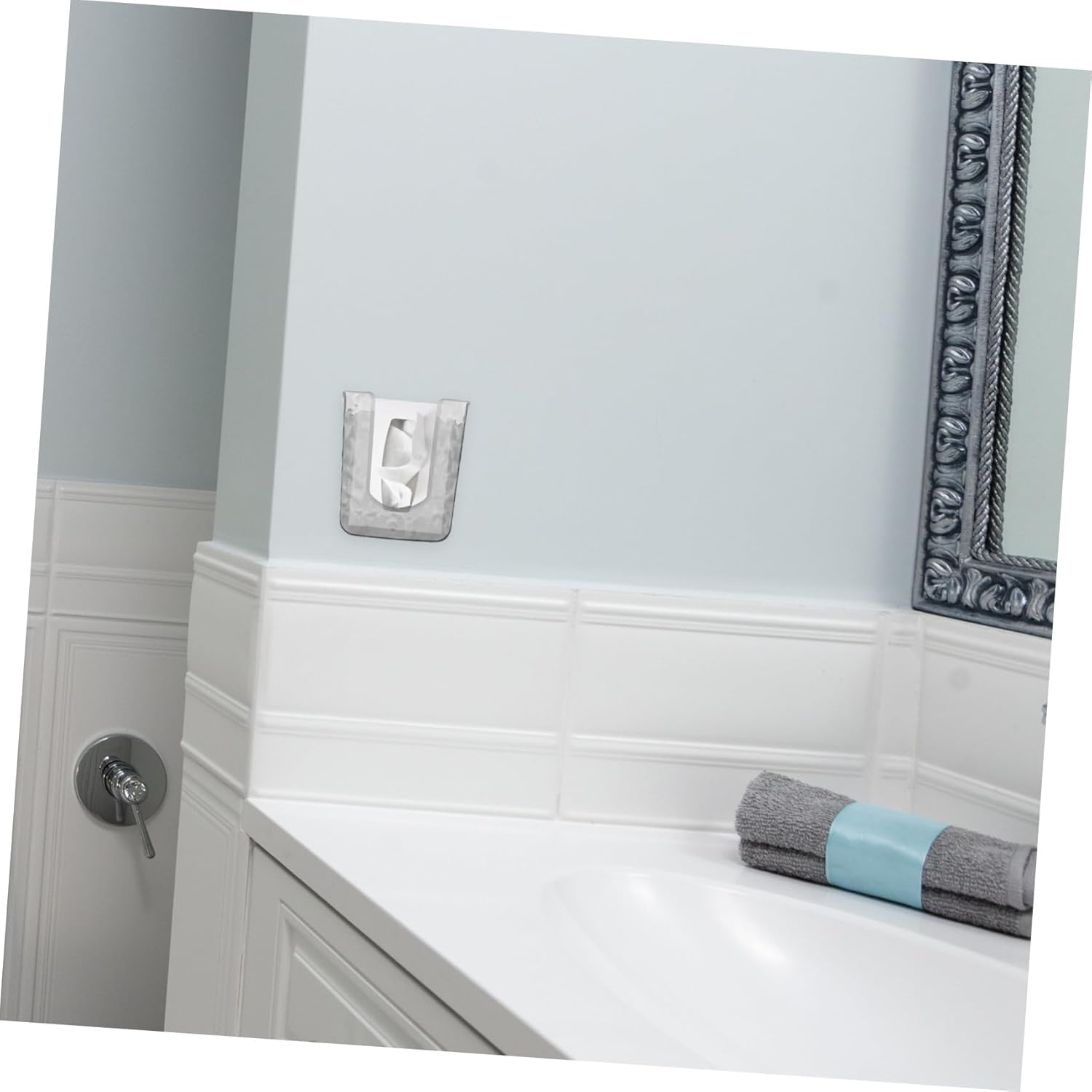 Wall-Mounted Tissue Box Pet Material Easy Install Kitchen Paper Towel Dispenser image number 6