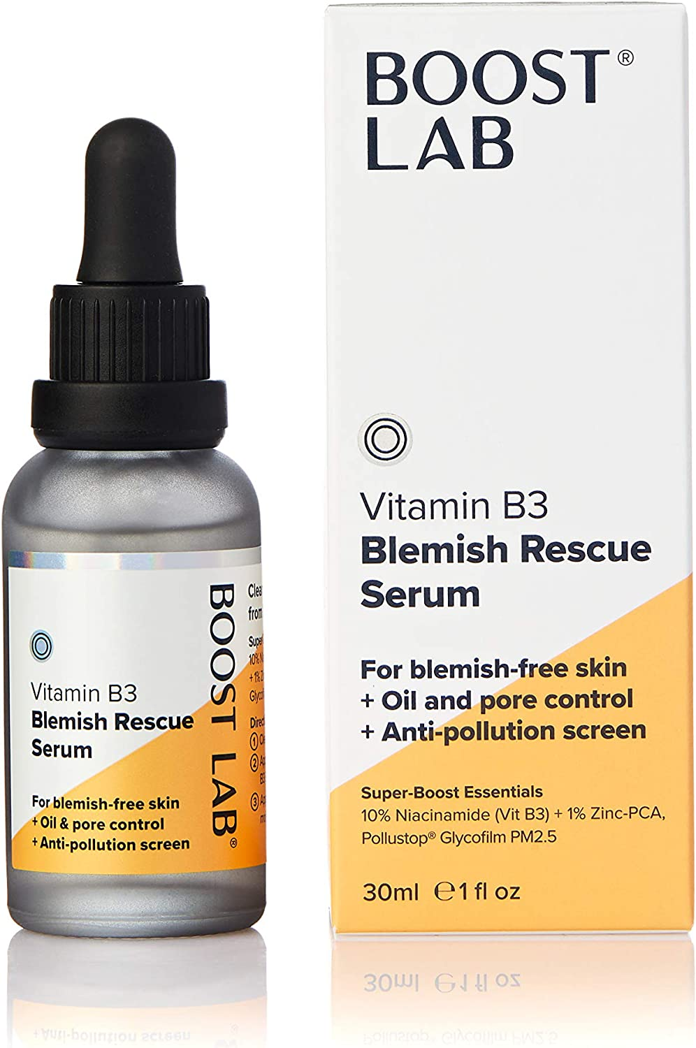 BOOST LAB Vitamin B3 Skin Refining Serum &ndash; Helps Even Skin Tone, Control Oil & Refine Pores &ndash; Paraben Free, Sulphate Free, Fragrance Free - 30 Ml image number 2