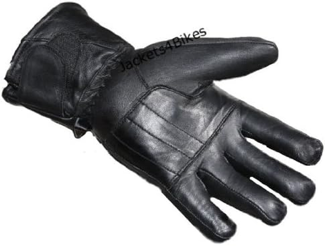 New Thinsulate Motorcycle Leather Full Gloves Black S