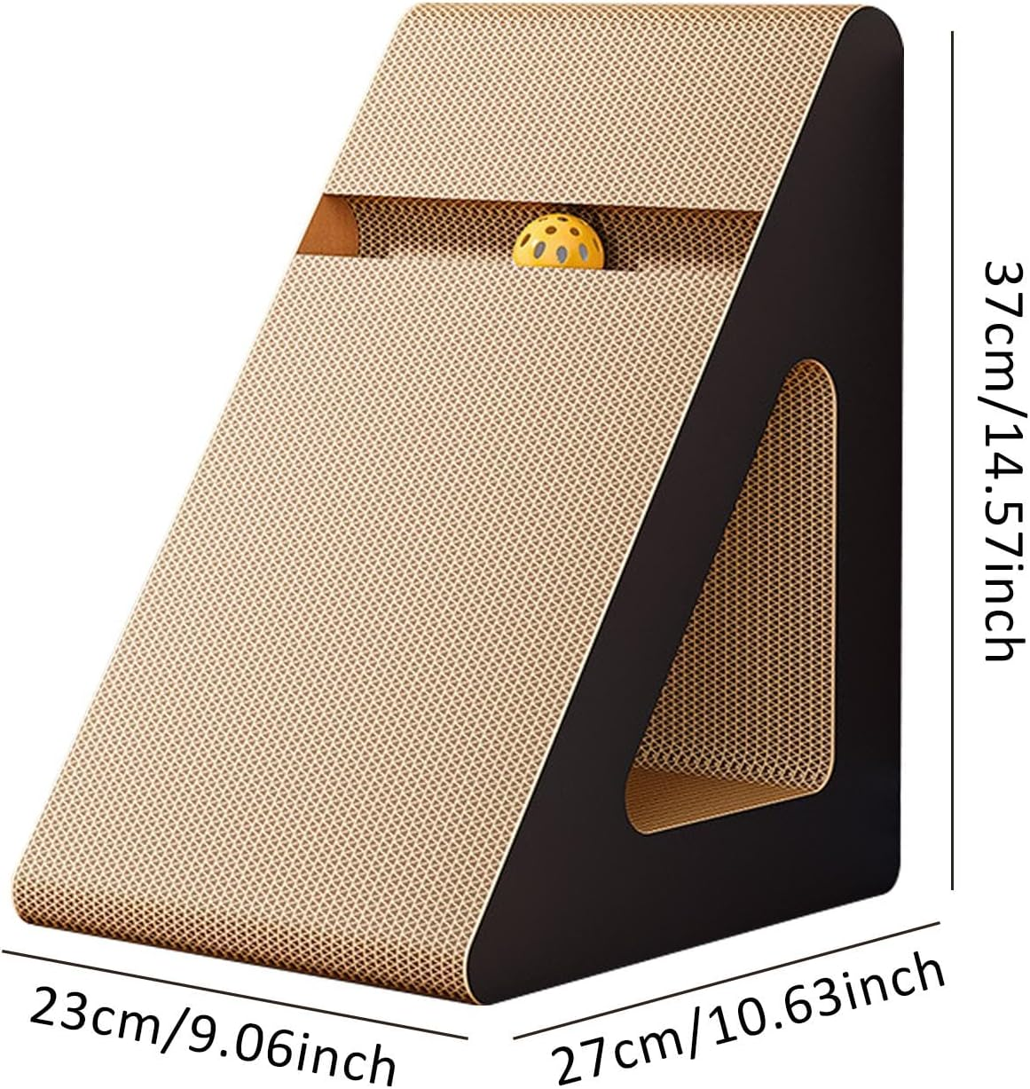 Yuksok Cat Scratcher Board Sofa Protection Training Corrugated Paper Triangle Pet Toy Grind Claws Scratching Pad Claw Scratching Toy, M image number 1