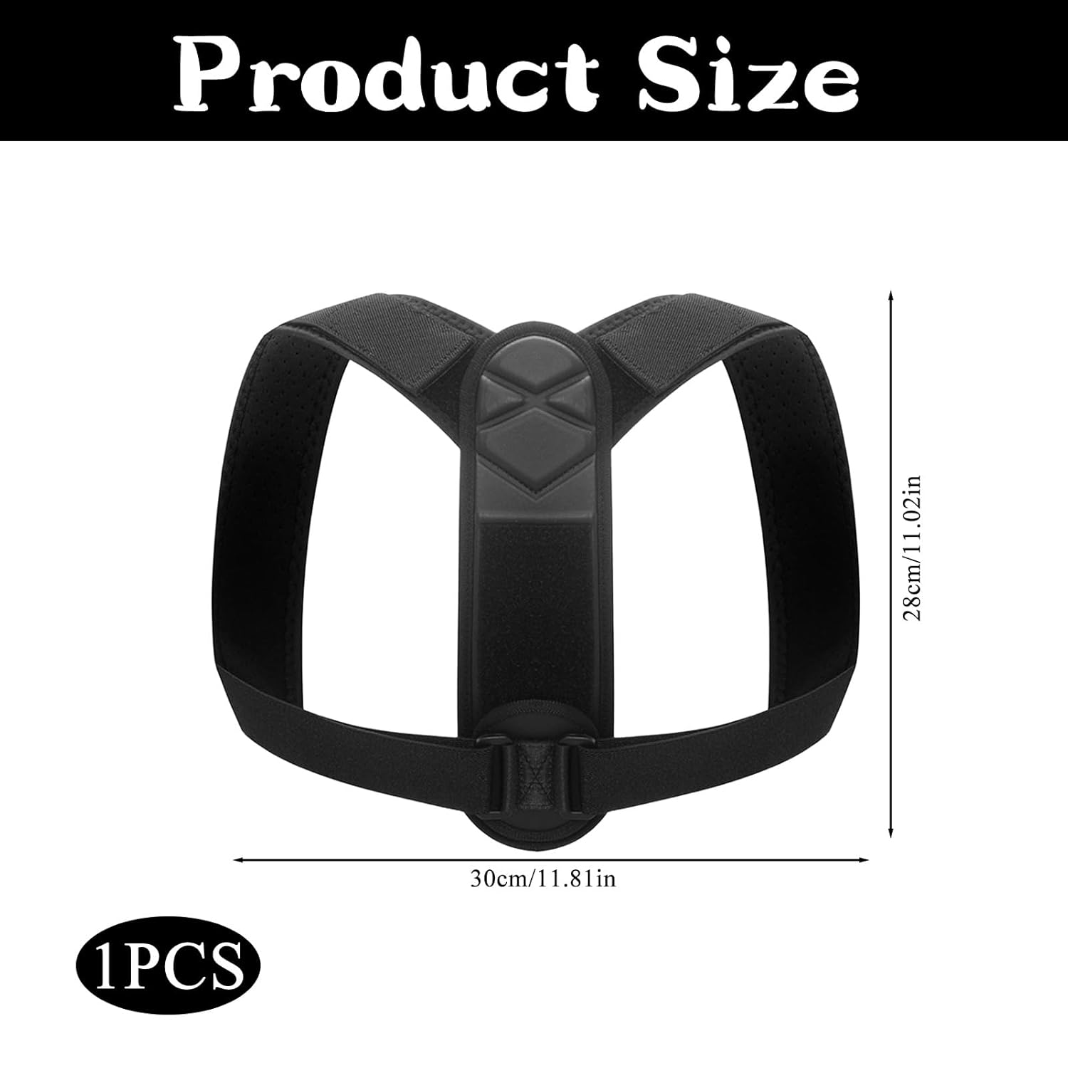Posture Corrector for Men & Women, Upper Body Support, Back Support, Can Relieve Neck and Shoulder Pain Caused by Poor Posture and Hunchback - Comfortable Back Posture Corrector image number 2