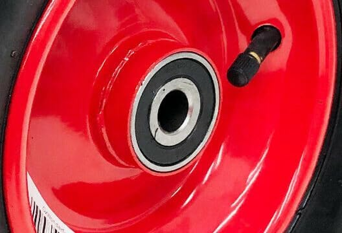 Premium 13" 4.00-6 Pneumatic Wheelbarrow Wheel with 16Mm Bore and Ball Bearing - Heavy-Duty Replacement Tire for Barrows image number 4