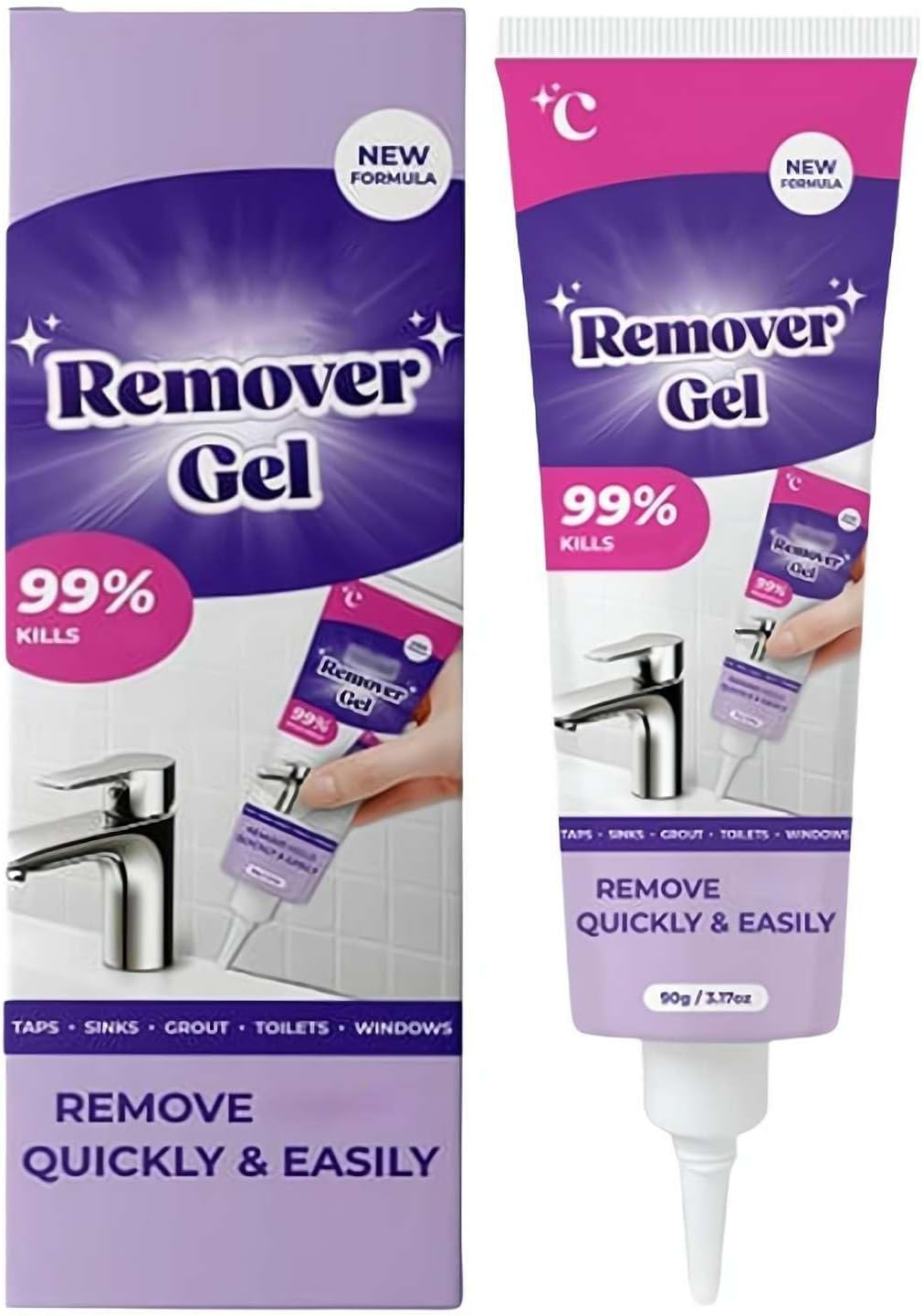 Mold Stain Remover Gel, Mold Remover Gel, Mold Gel Remover,Household Cleaning Gel for Kitchen Bathroom Cleaner (1Pc)