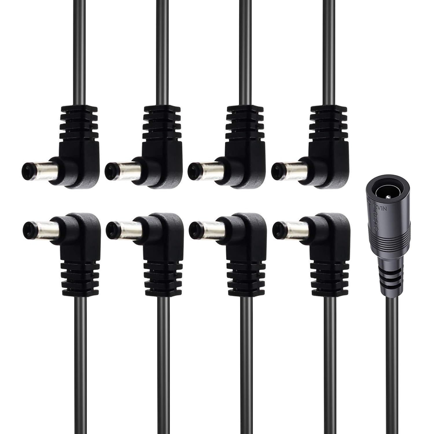 Security-01 Guitar Pedal Power Supply Splitter Cable, 1 to 8 Way Daisy Chain Cables,8 Ways Guitar Effects Pedal Accessories Multi-Plug Power Cable image number 3