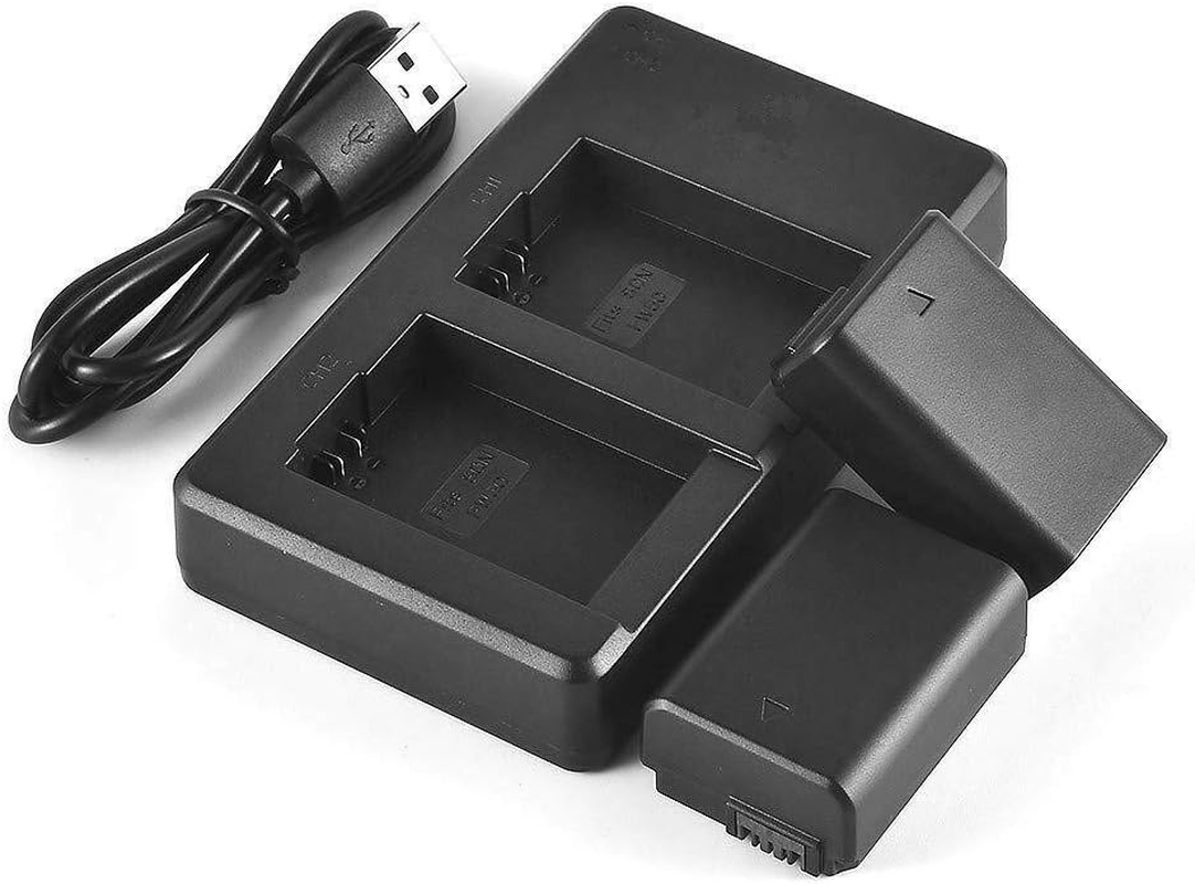 NP-FW50 2 Packs ELASO Replacement Camera Battery Compatible with Sony A6000 Battery A6500 A6300 A6400 A7 A7II A7RII A7SII A7S A7S2 A7R A7R2 A55 A5100 RX10 Accessories, Black