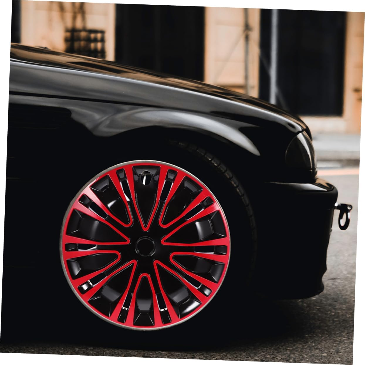 BUGUUYO 2Pcs Wheel Decorative Covers for Car Hubcups Wheel Rim Cover Replacement Automotive Hub Cooler Kit Easy Snap Design image number 6