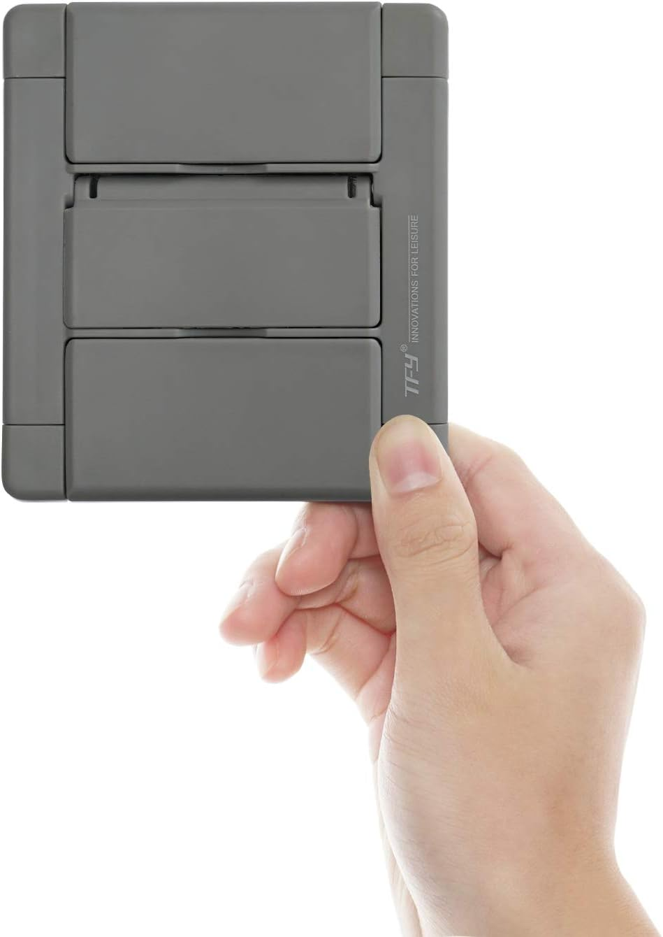 TFY Universal Kitchen Wall Mount for Tablet, Ereader and Smartphones, for Ipad Air, Mini, Ipad Pro 10.5 Inch, Wall Holder (Gray)