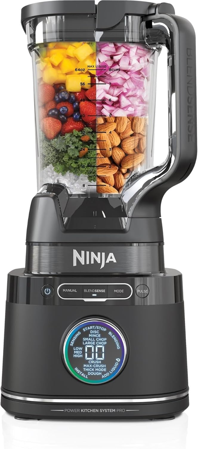 Ninja Detect Kitchen System Power Blender + Processor Pro, High Speed Food Mixer, Juicer & Smoothie Maker, One Touch Preset Programs & Blendsense Technology, TB401ANZ, Black image number 2