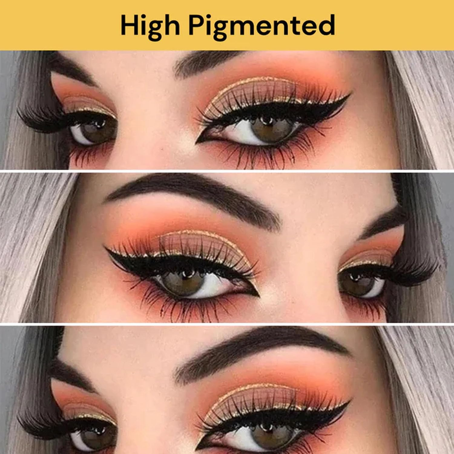 EZONEDEAL 5Pcs Glitter Liquid Eyeliner, 5 Colors Metallic Shimmer White Silver Gold Diamond Eye Liner, Glitter Eye Liner Eye Shadow Pencils, Waterproof Eyeshadow Long Lasting Glow Sparkle for Women image number 5