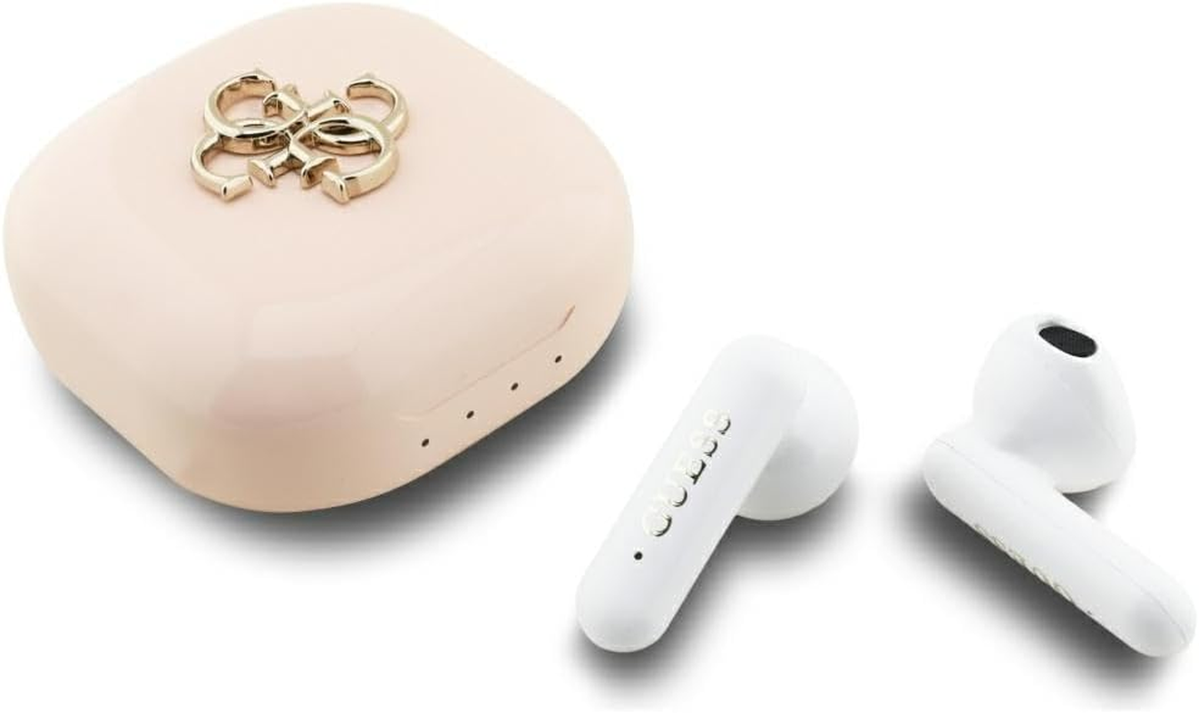 CG Mobile Guess TWS 4G Headphones Metal Logo (Pink)