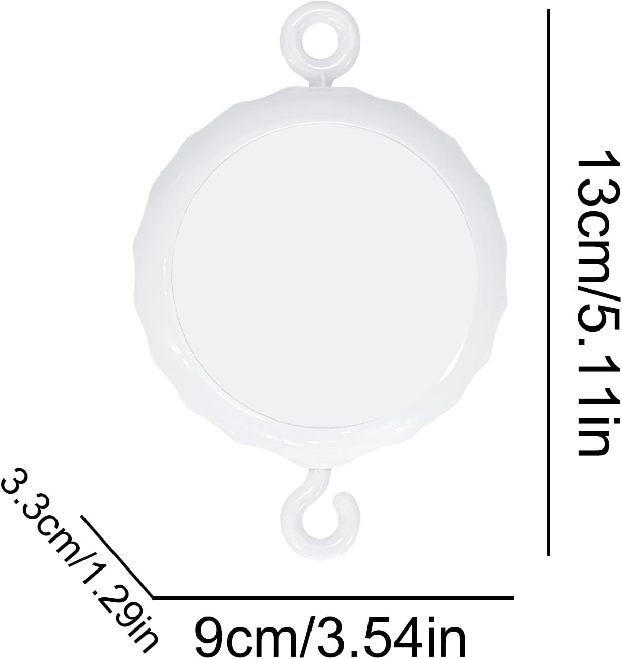 Cradle Sound Machine - Portable Auto Music Player for Sleeping | Baby Room Tone Device with Adjustable Volume, Loop Tunes for Time image number 3