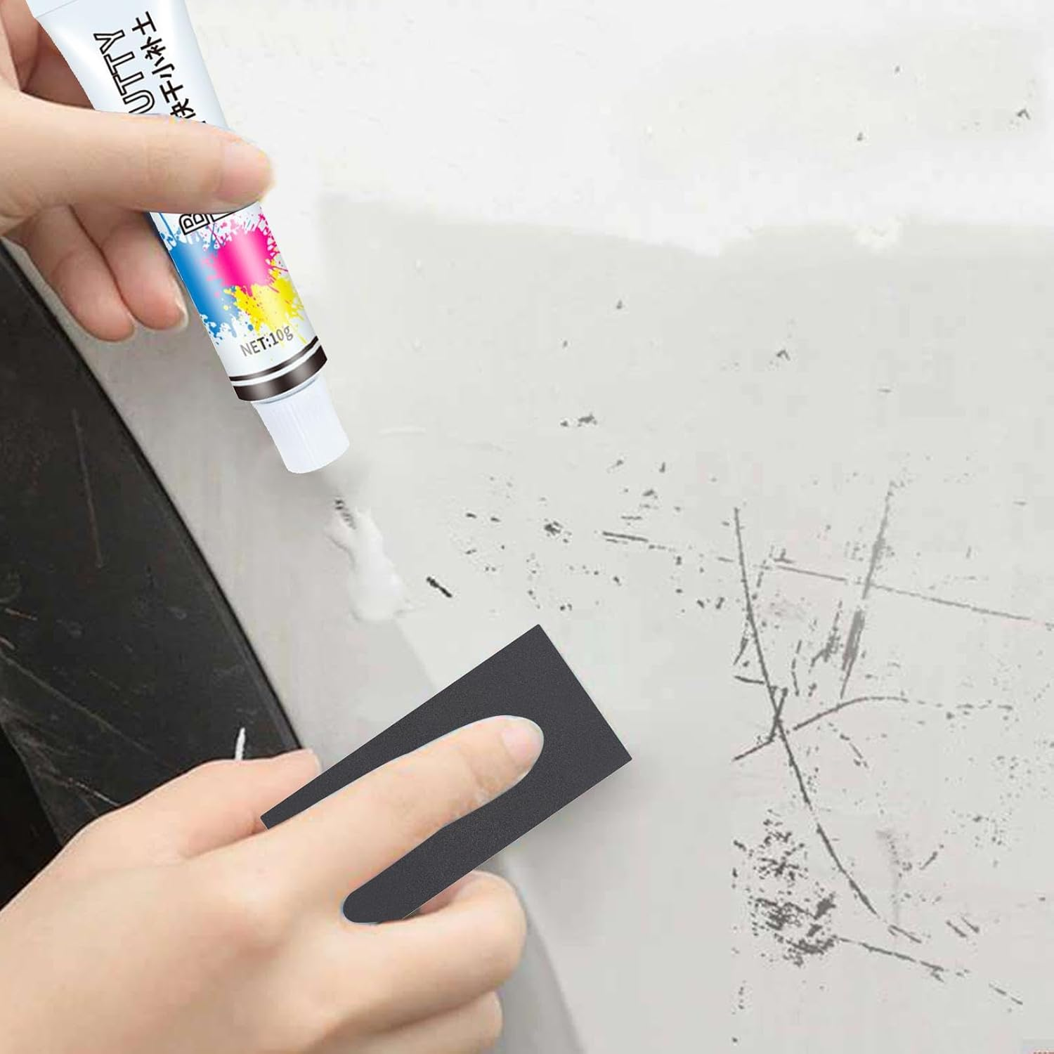 Car Body Repair Filler,Automotive Scratch Repair Putty Quick Dry Filler - Car Detailing Supplies for Peeling Paint, Deep Scratches within 2MM Borato image number 2