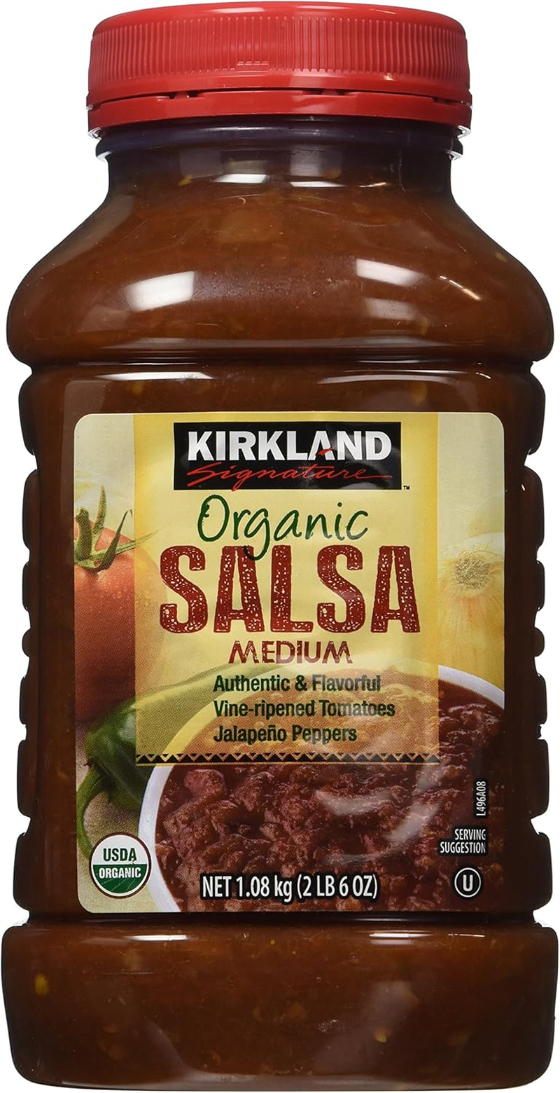 KIRKLAND SIGNATURE Organic Salsa, Medium, 1.08 Kg (Pack of 2), 2 X 1080 G (539142) image number 1