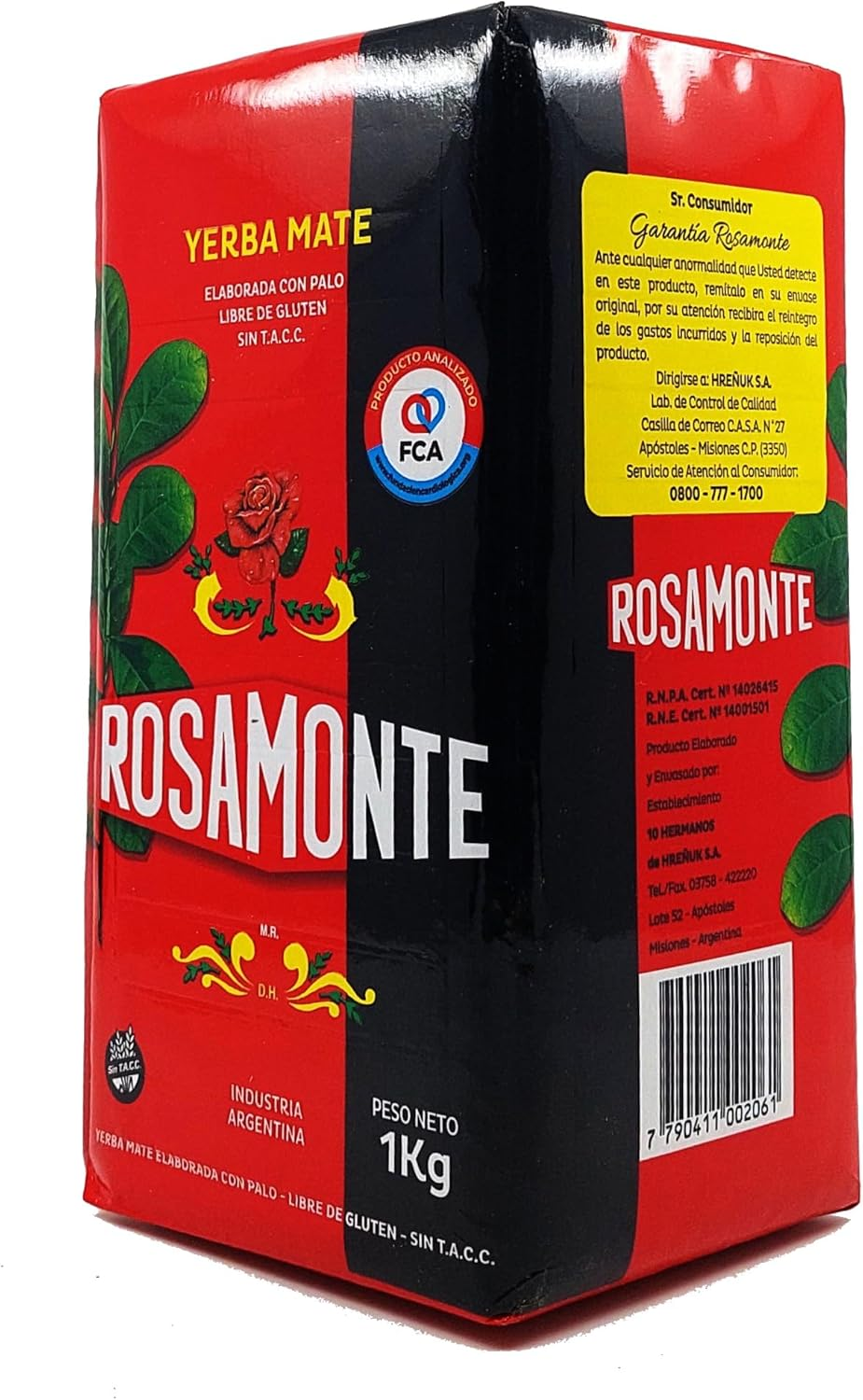 Rosamonte Yerba Mate Traditional Tea Pressed, 1 Kg image number 4