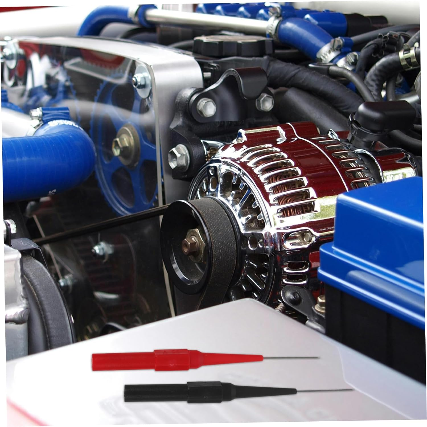 BELLIFFY 4Mm Automotive Circuit Test Needle Probe for Multimeter Leads, Back Probe Kit 4 Pins, Electrical Wire Piecing Tool for Car Circuit Diagnostics and Board Testing image number 3