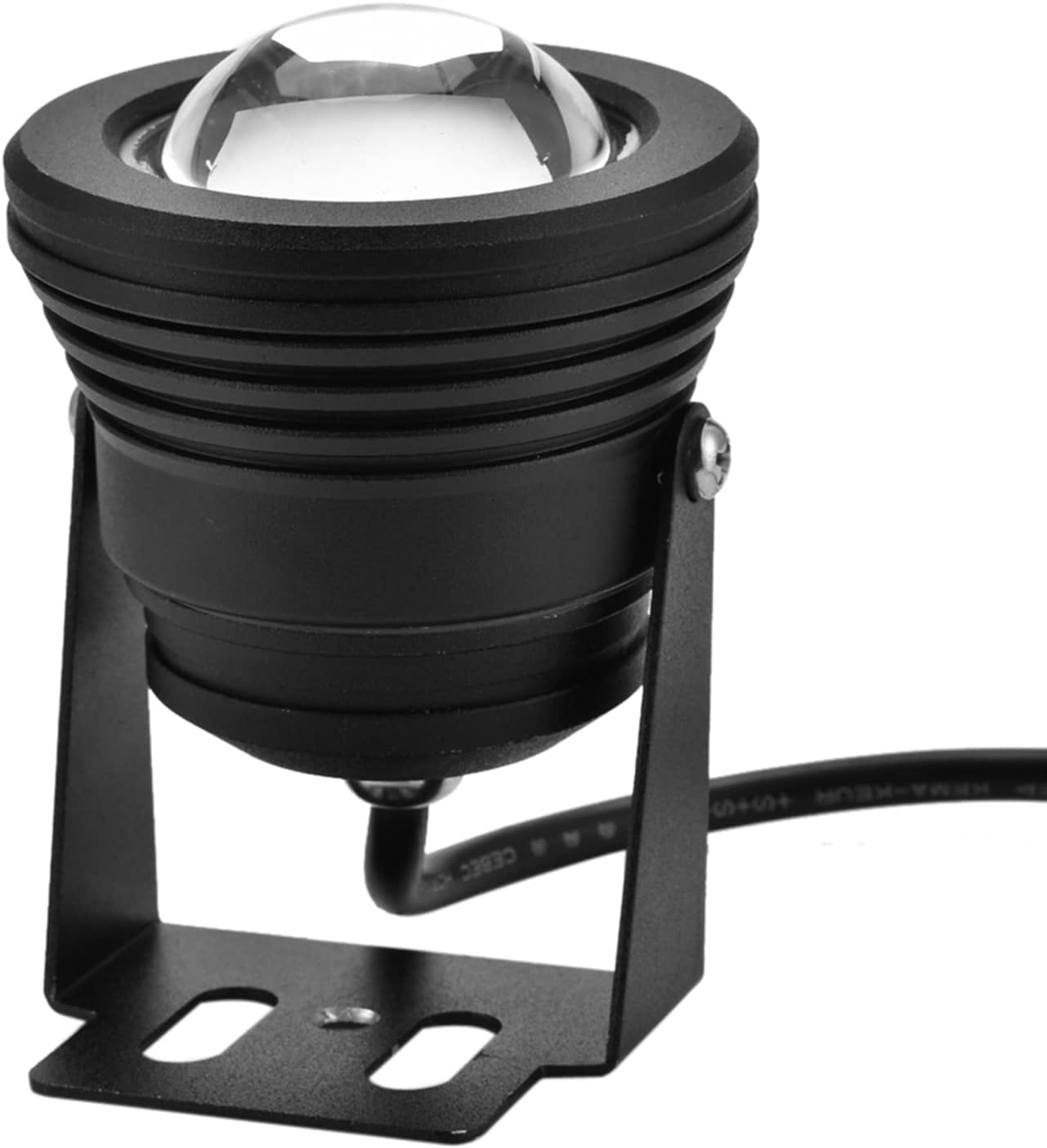 12V 10W Spot Light IP65 Waterproof RGB LED Aquarium Pond Spotlight Underwater Fish Lighting with Remote Controller, 120 Degree Adjustable Stand (Black Cover) image number 2