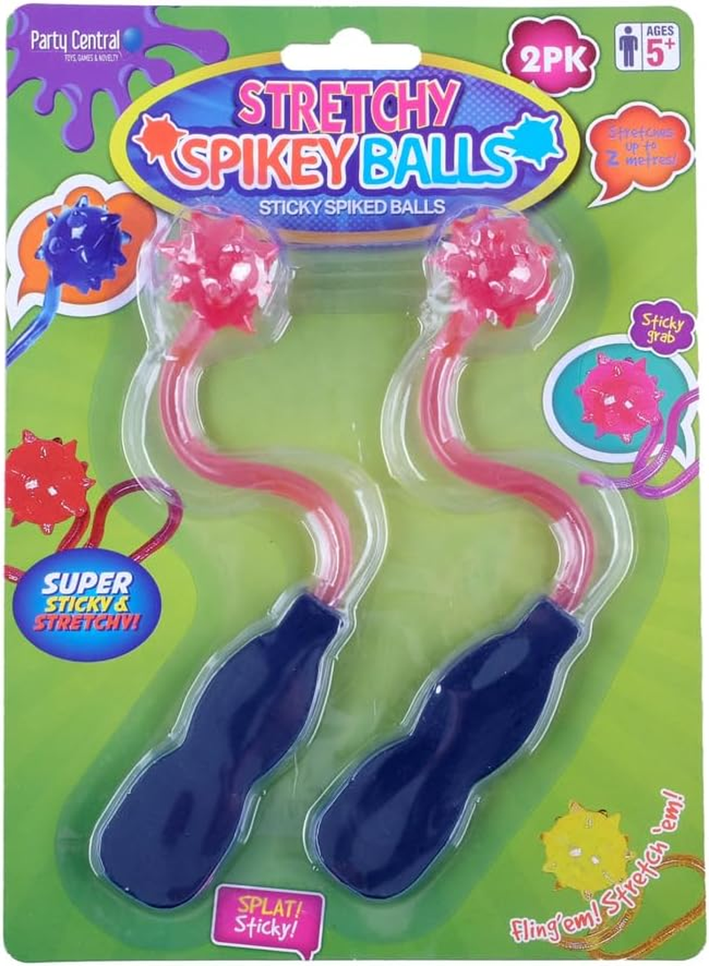 Party Central Sticky Stretchy Spikey Snapper Slapper Ball (Pack of 2) image number 2