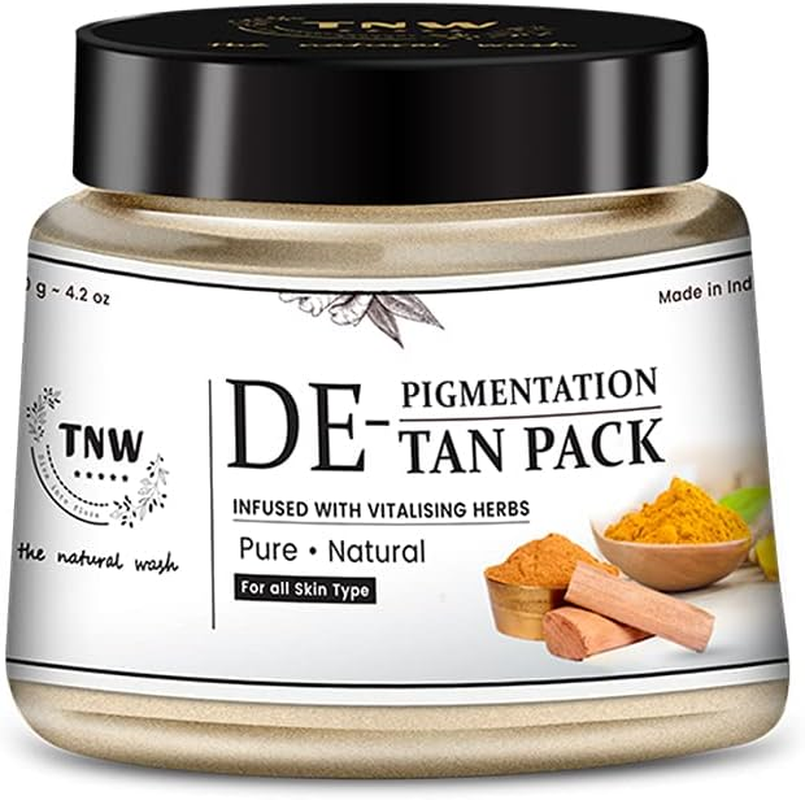 TNW -The Natural Wash SKINFIX Ayurvedic De-Tan & De-Pigmentation Pack | Tan Removal for Face & Body for Men & Women/Brightening Face & Body Pack (Chemical Free) 120G image number 5