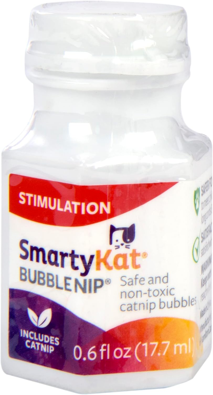 Smartykat Bubble Nip Catnip Bubbles for Cats & Kittens, Safe for Pets - Trial Size, 0.6 Fluid Ounce image number 1